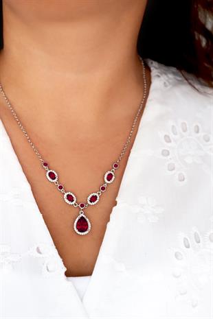 925 Ayar Gümüş Kristal Elegance Davet Takı Seti