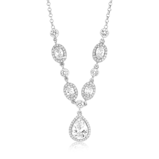 925 Ayar Gümüş Kristal Elegance Davet Takı Seti