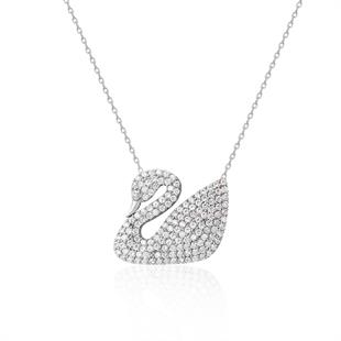 925 Ayar Gümüş Kuğu Kolye