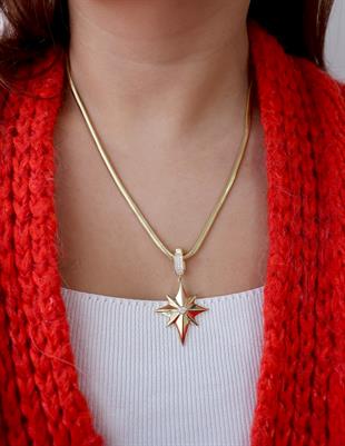 925 Ayar Gümüş Kutup Yıldızı Charm