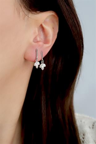 925 Ayar Gümüş Lotus Küpe