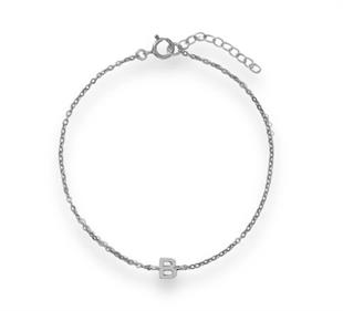 925 Ayar Gümüş Mİnimal Harf Bileklik