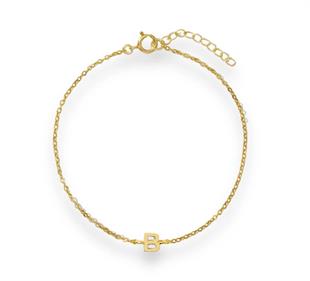 925 Ayar Gümüş Mİnimal Harf Bileklik