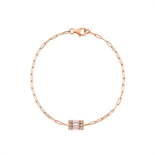 925 Ayar Gümüş Minimal Işıltılı Baget Bileklik