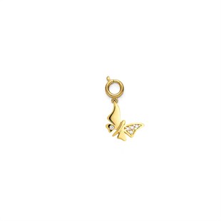 925 Ayar Gümüş Minimal Kelebek Kolye Ucu - Charm