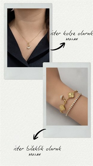 925 Ayar Gümüş Minimal Kuğu Charm Kolye Ucu