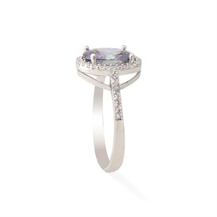 925 Ayar Gümüş Mistik Topaz Takı Seti