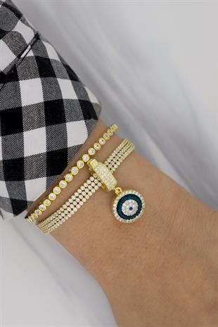 925 Ayar Gümüş Nazar Charm