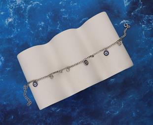 925 Ayar Gümüş Nazar Detay Halhal