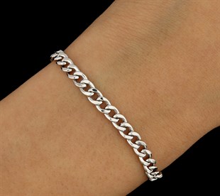 925 Ayar Gümüş Nazar Detaylı Gurmet Bileklik