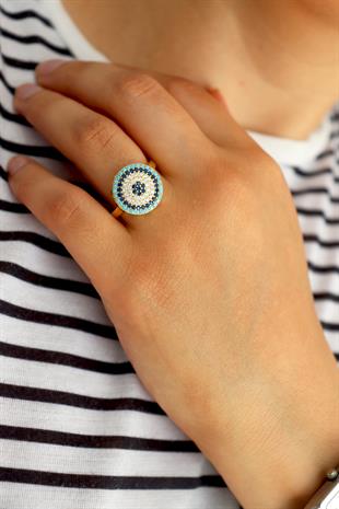 925 Ayar Gümüş Nazar Yüzük