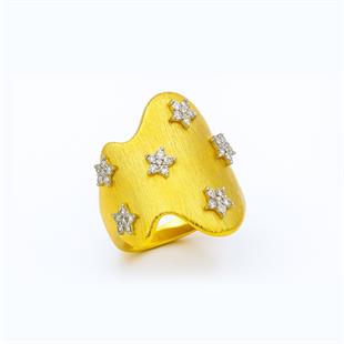 Altın Kaplama Noira Yıldız Işıltısı Yüzük