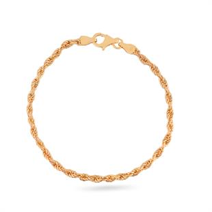 925 Ayar Gümüş Örgülü Burma Halat Zincir Bileklik