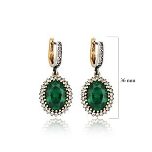 925 Ayar Gümüş Otantik Oval Hürrem Küpe