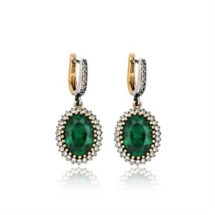 925 Ayar Gümüş Otantik Oval Hürrem Küpe