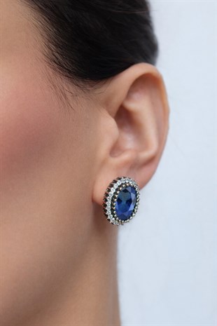 925 Ayar Gümüş Otantik Oval Hürrem Sultan Küpe