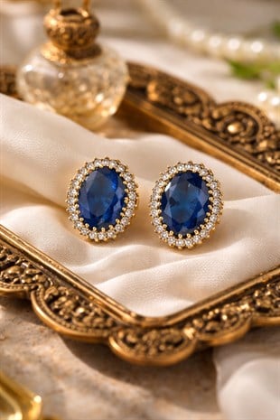 925 Ayar Gümüş Otantik Oval Hürrem Sultan Küpe