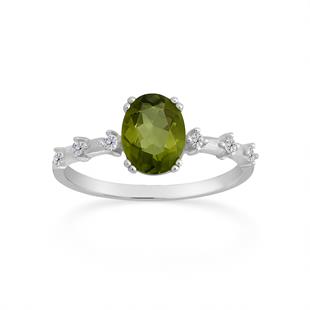 925 Ayar Gümüş Renk Değiştiren Zultanit Taşlı Vintage Yüzük