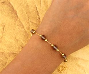 925 Ayar Gümüş Renk Değiştiren Zultanit Taşlı Bileklik