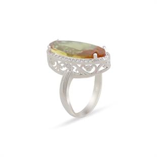 925 Ayar Gümüş Renk Değiştiren Zultanit Taş Yüzük