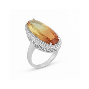 925 Ayar Gümüş Renk Değiştiren Zultanit Taş Yüzük