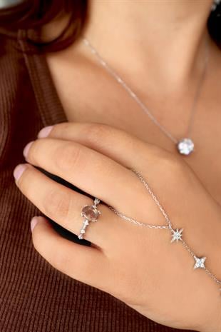 925 Ayar Gümüş Renk Değiştiren Zultanit Taşlı Vintage Yüzük