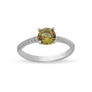 925 Ayar Gümüş Renk Değiştiren Zultanit Taş Yüzük