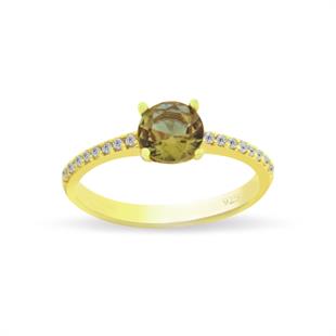 925 Ayar Gümüş Renk Değiştiren Zultanit Taş Yüzük