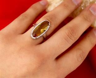 925 Ayar Gümüş Renk Değiştiren Zultanit Taş Yüzük