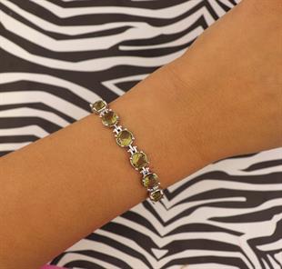 925 Ayar Gümüş Renk Değiştiren Zultanit Taşlı Bileklik