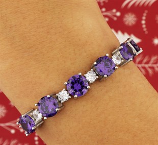 925 Ayar Gümüş Rodyum Kaplama Asansörlü Bileklik