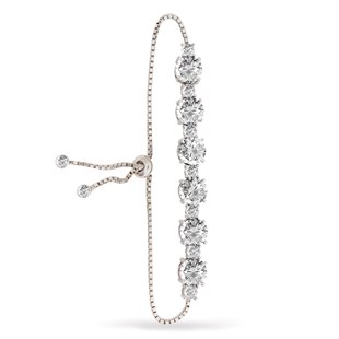 925 Ayar Gümüş Rodyum Kaplama Asansörlü Bileklik