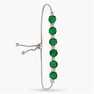 925 Ayar Gümüş Rodyum Kaplama Asansörlü Bileklik