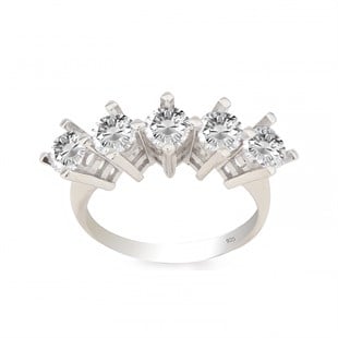 925 Ayar Gümüş Rodyumlu Beştaş Takı Seti