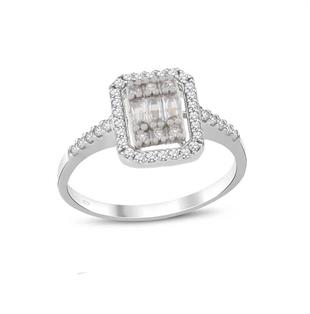 925 Ayar Gümüş Rodyumlu Su Yolu Baget Düğün Takı Seti