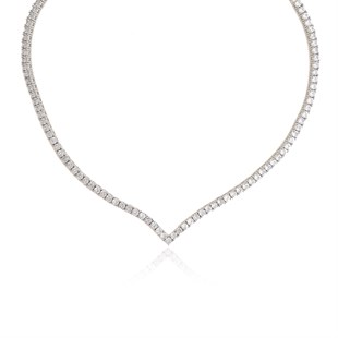 925 Ayar Gümüş Rodyumlu Su Yolu Düğün Takı Seti