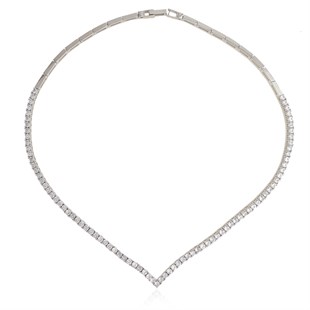 925 Ayar Gümüş Rodyumlu Su Yolu Düğün Takı Seti