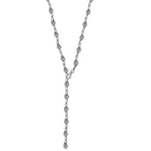 925 Ayar Gümüş Sade Işıltı Y Model Kolye