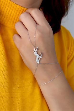 925 Ayar Gümüş Şahlanan At Şahmeran