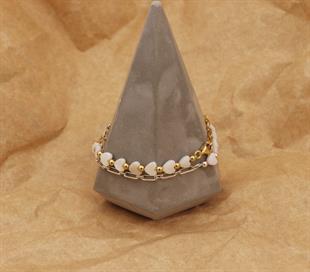 925 Ayar Gümüş Sedef Taşlı Adore Bileklik