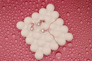 925 Ayar Gümüş Sedef Taşlı Kalp Kolye