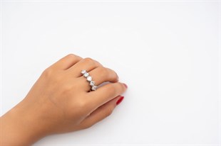 925 Ayar Gümüş Şık Beştaş Yüzük