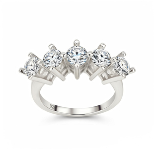 925 Ayar Gümüş Şık Beştaş Yüzük