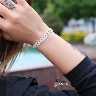 925 Ayar Gümüş Şık Gurmet Bileklik