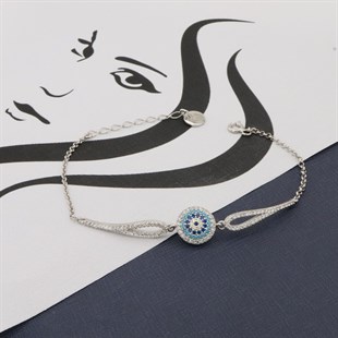 925 Ayar Gümüş Şık Nazar Bileklik