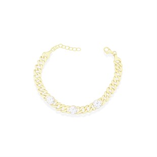 925 Ayar Gümüş Şık Zincir Bileklik