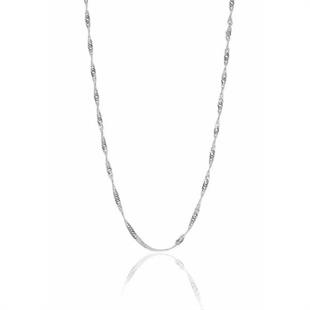 925 Ayar Gümüş Singapur Model Zincir