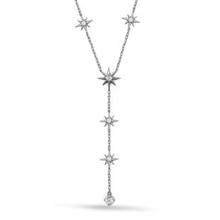 925 Ayar Gümüş Sirius Yıldız Y Kolye