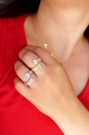 Altın Kaplama Sophia Damla Yüzük