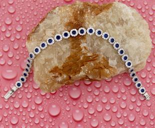 925 Ayar Gümüş Su Yolu Bileklik